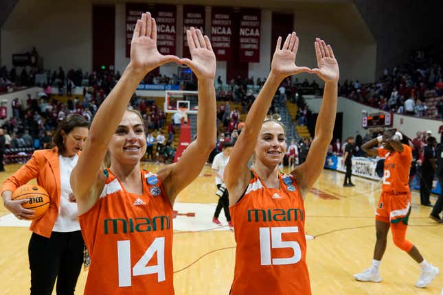 The Cavinder twins won’t be back at Miami next year