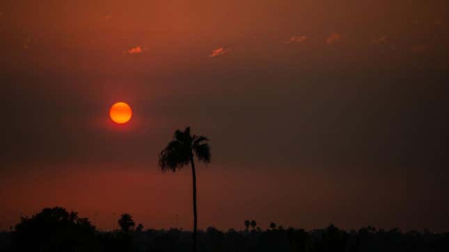 A Phoenix, Arizona sunset after a hot day. 