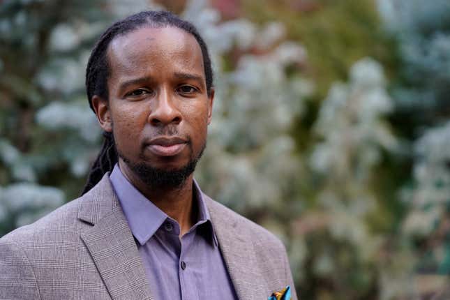 Ibram X. Kendi, director of Boston University’s Center for Antiracist Research, stands for a portrait Wednesday, Oct. 21, 2020, in Boston. 