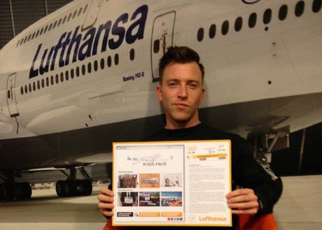 Lufthansa Klaus-Heidi competition.