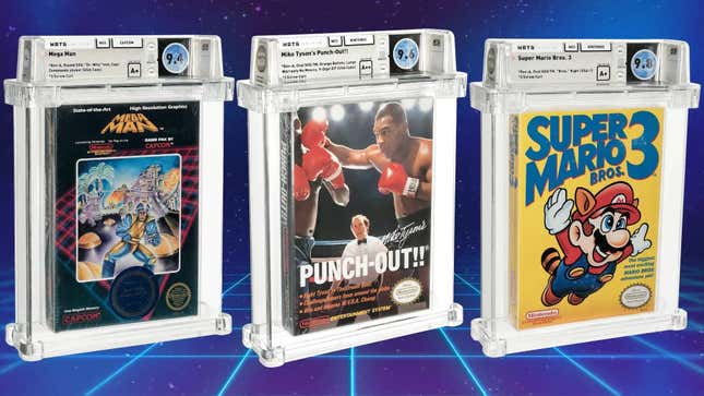 Wata Graded retro games await their fate at a Heritage auction.