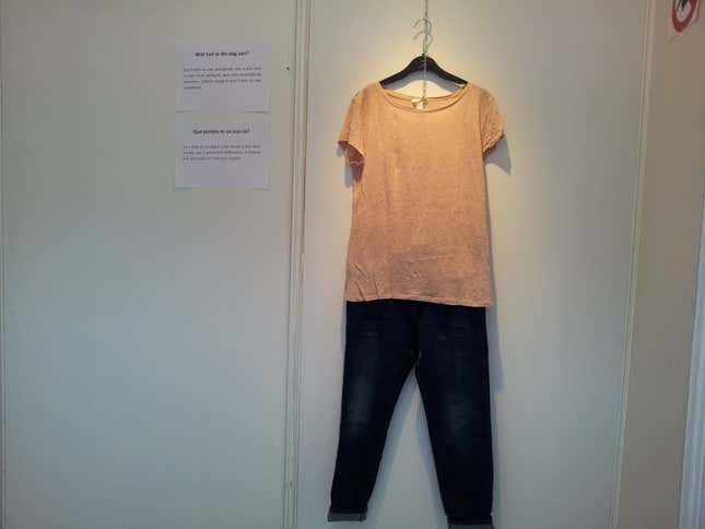 Image for article titled A powerful exhibition shows what rape survivors wore when they were attacked