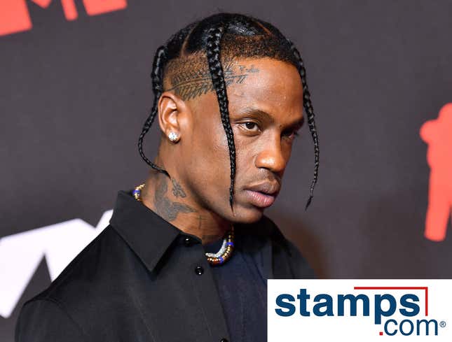 Image for article titled Travis Scott Partners With Stamps.Com In Hope Saving Time And Money On Shipping Also Helps Concertgoers Heal