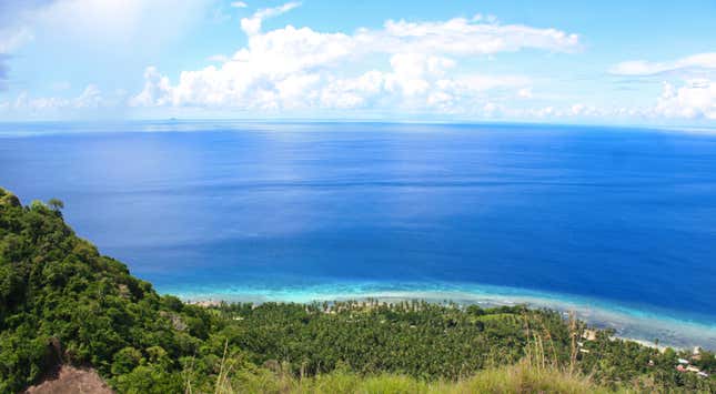 The view from Bud Bongao, Tawi-Tawi.