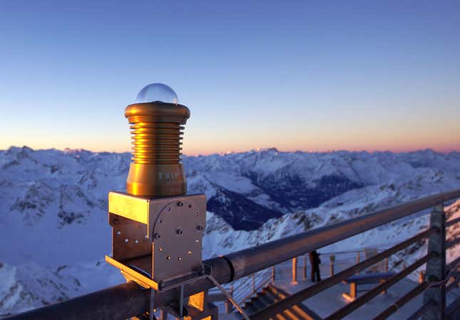 A Fripon fish-eye camera at the Pic du Midi Observatory.