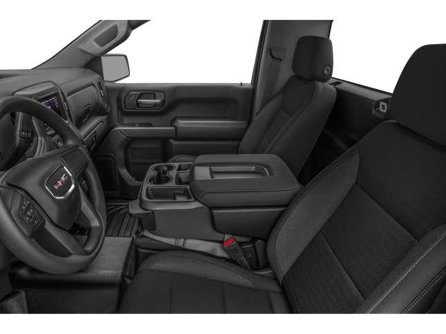 GMC Sierra 1500 / 2WD Reg Cab 126" Pro 2023. Driver’s Side with Door Open, Front Seat Feature