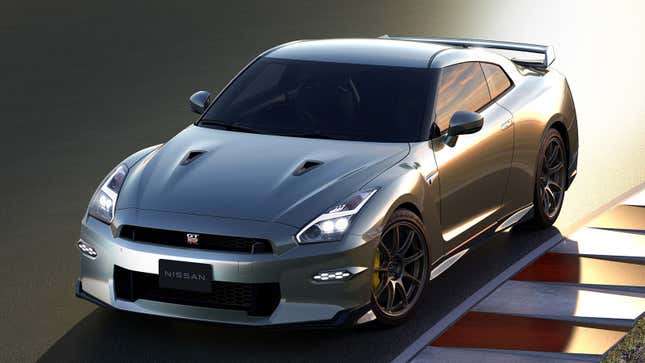 Front quarter view of 2024 Nissan GT-R.