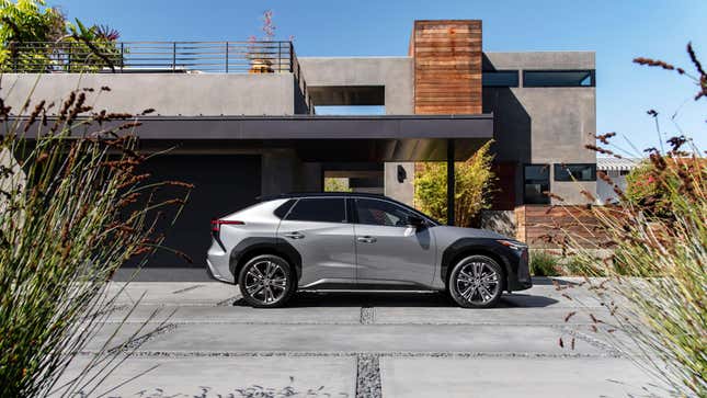 Image for article titled Toyota bZ4X Is No Longer at Risk of Its Wheels Falling Off After Simple Recall Fix
