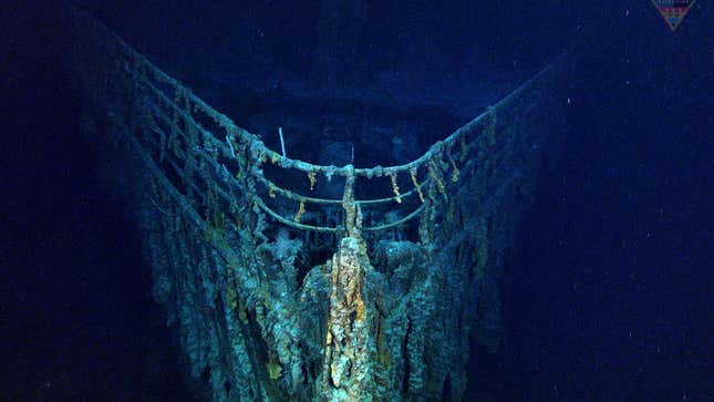 Imagen para el artículo titulado Capturan por primera vez imágenes en 4K de los restos del Titanic