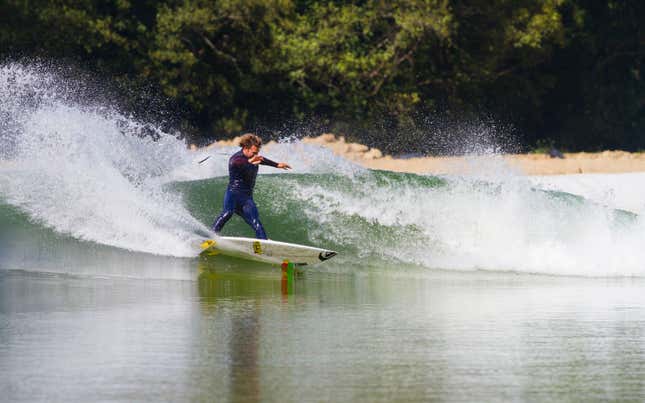Pro surfer Dane Reynolds rides Wavegarden’s wave.