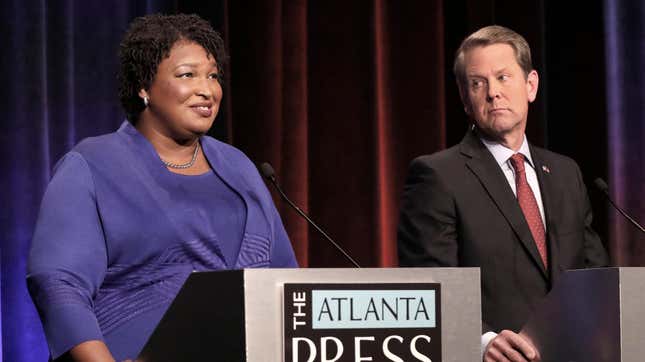 Image for article titled Brian Kemp Refused to Discuss Abortion in Debate With Stacey Abrams