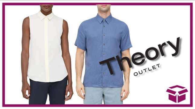 Save big on new duds just in time for Mother’s Day at Theory Outlet. 