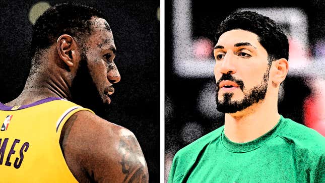 You see Enes Freedom, in America, LeBron James can speak his mind and not have to leave the country if others don’t agree with it.