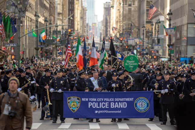 New York City boasts the largest St. Patrick’s Day celebration in the world, including Ireland.