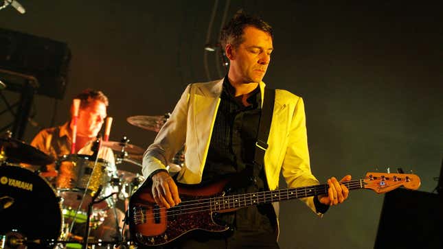 Steve Mackey with Pulp in 2011
