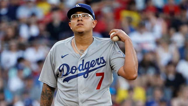 The only thing likely bothering Julio Urías is the felony charge he now faces.