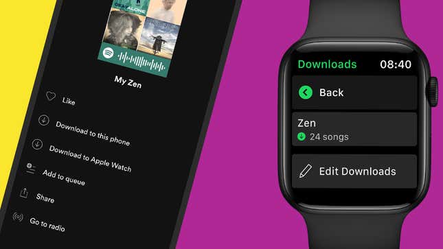 Image for article titled You Can Now Play Offline Spotify Playlists on the Apple Watch