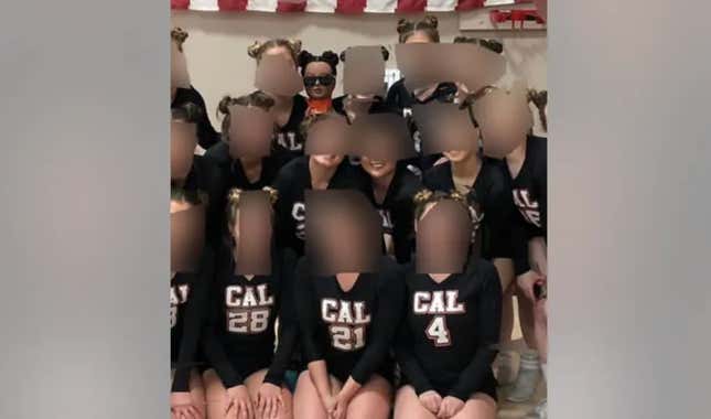 Image for article titled White Cheer Squad Use Black Mannequin as Unofficial Mascot