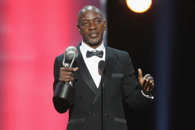 Charles J. Ogletree Jr. accepts The Chairman’s Award onstage at the 48th NAACP Image Awards at Pasadena Civic Auditorium on February 11, 2017 in Pasadena, California. Ogletree died at the age of 70 on Aug. 4, 2023.
