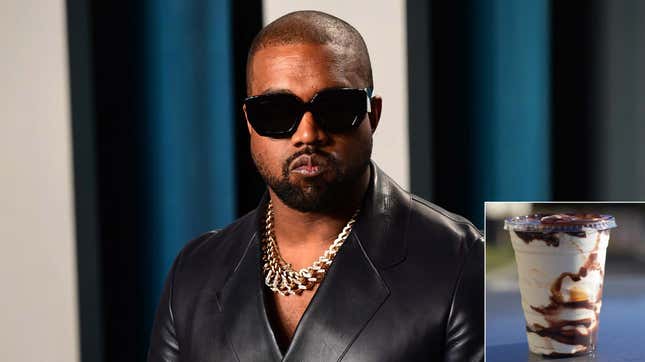 Image for article titled Kanye West Releases New Album As Hot Fudge Sundae To First Thousand People In Mercedes Benz Stadium
