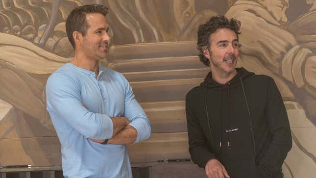 Ryan Reynolds with director Shawn Levy.