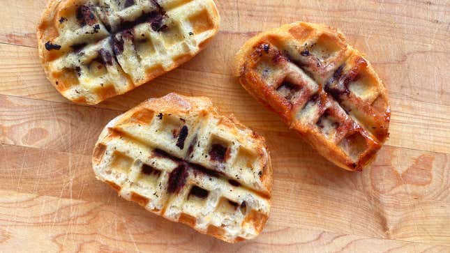 Image for article titled You Should Make Waffled Chocolate Sandwiches