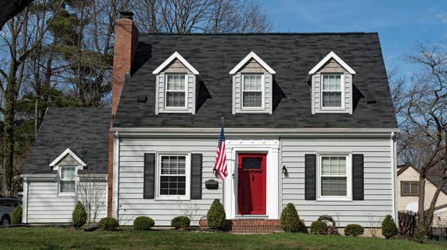 A Cape Cod-style house