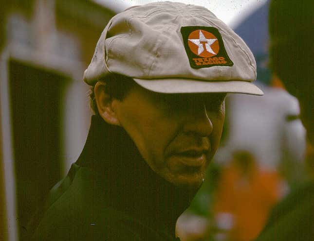 Tom Sneva photographed in pit lane