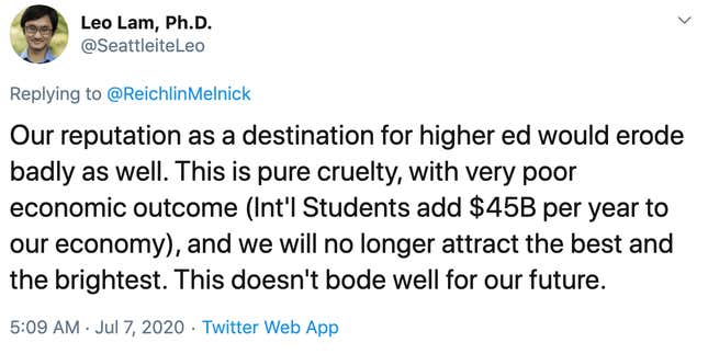 International students in the US