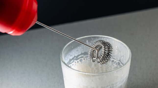 Image for article titled You Should Use a Frother to Mix Your Protein Powder