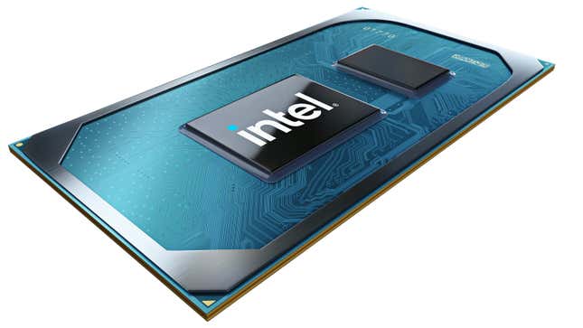 Intel’s new Core i7-1195G7 and Core i5-1155G7 chips will feature integrated Iris Xe graphics. 