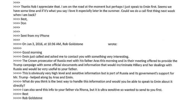 Image for article titled New emails from Donald Trump Jr. show his father’s campaign was eager for Russian government help
