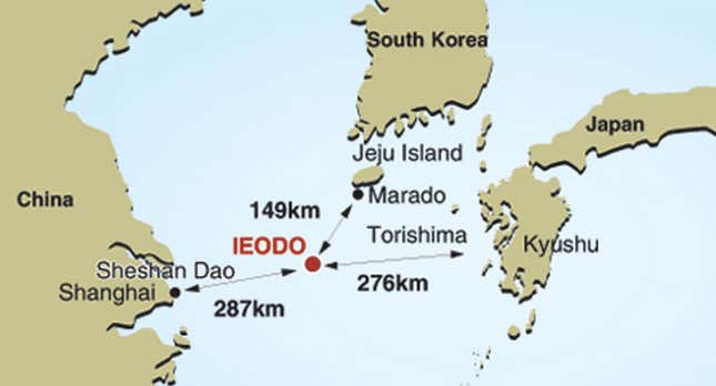 Image for article titled This mythical submerged rock is the latest territorial flashpoint in Asia