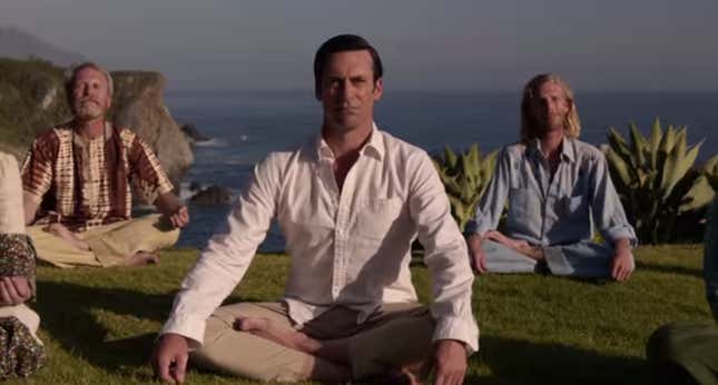 Image for article titled Deconstructing the final scene of “Mad Men”: What does it all mean?