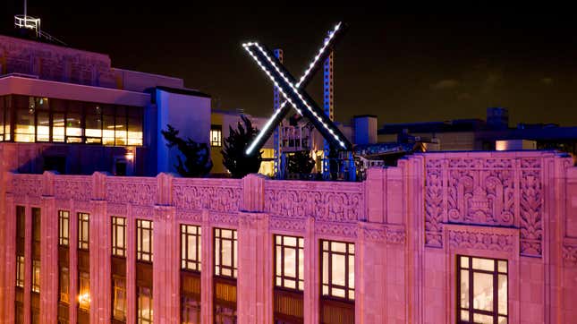 Twitter installs rooftop X sign prompting investigation into safety hazards