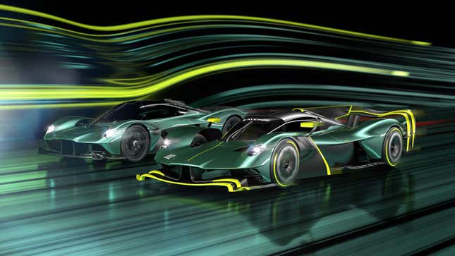 Image for article titled The Aston Martin Valkyrie AMR Pro Ditches Hybrid As It Gets Freed From Le Mans Car Red Tape