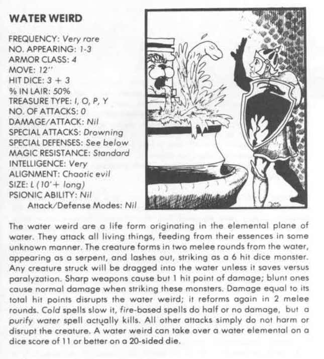 Image for article titled 23 Strange Creatures From the Advanced Dungeons & Dragons First Edition Monster Manual