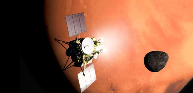 Conceptual image of MMX mission. 