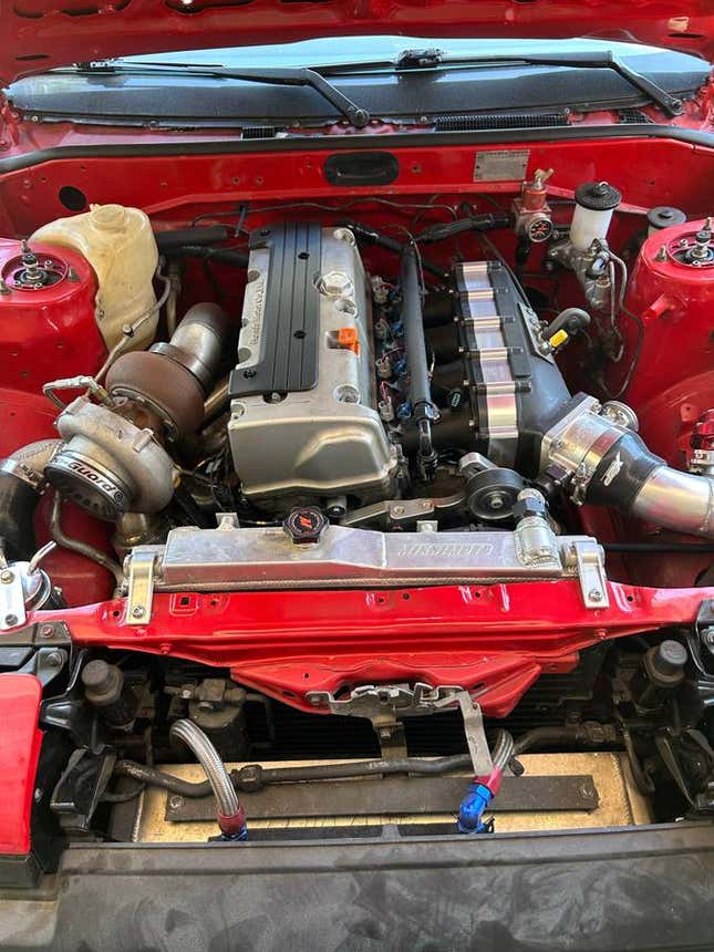 Image for article titled SR20-Swapped MG MGB, REO Speedwagon Fire Truck, Turbo K-Swapped AE86 Corolla: The Dopest Cars I Found for Sale Online
