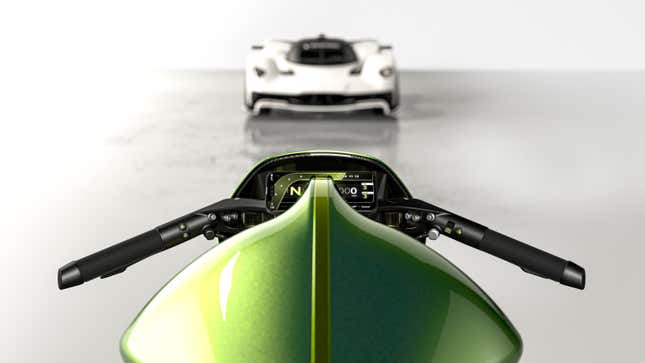 Image for article titled The Aston Martin AMB 001 Pro Is an F1 Car on Two Wheels