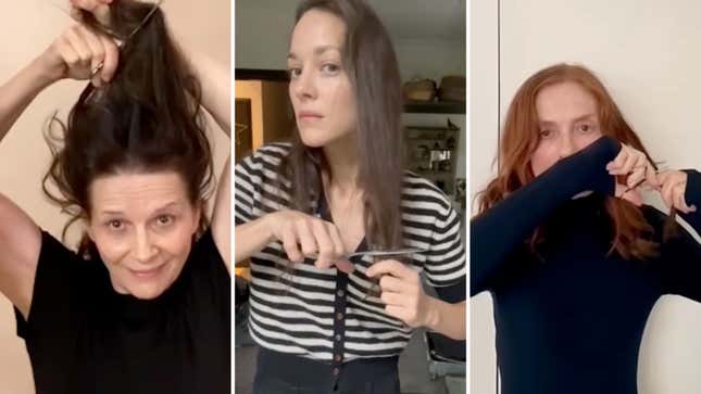 Image for article titled French Actors Snip Their Hair in Solidarity With Iranian Women