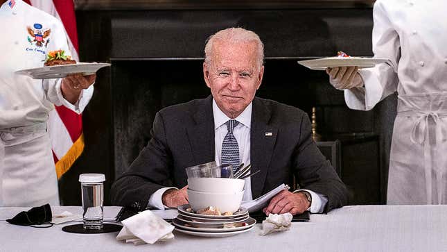 Image for article titled Biden Tells White House Chef It His Birthday In Attempt To Scam Free Dessert