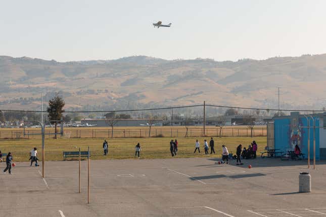 The landscape around Donald J. Meyer Elementary School.