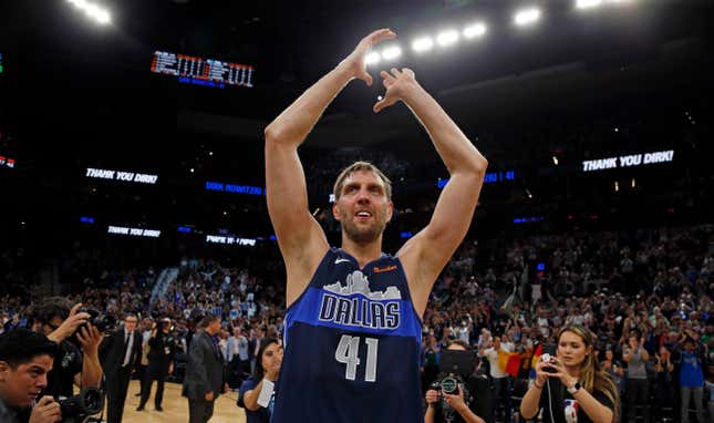 Dirk Nowitzki will have his number retired in Dallas.