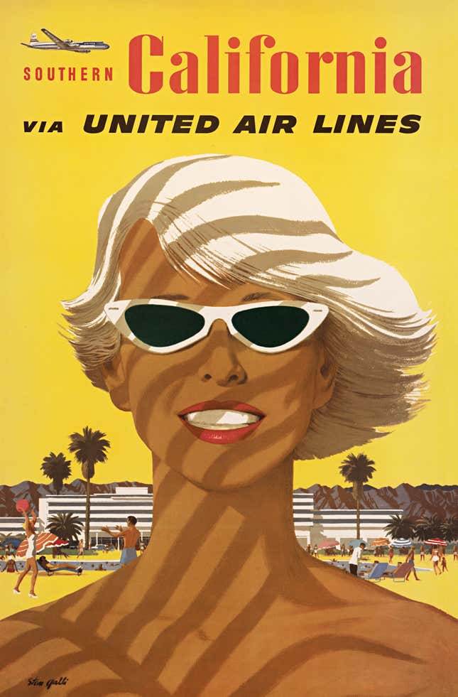 Image for article titled These Mad Men-era posters will make you long for the glory days of flying