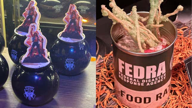 Eddie Munson Cake bomb and FEDRA Cordyceps rations at Universal Studios Orlando HHN 32