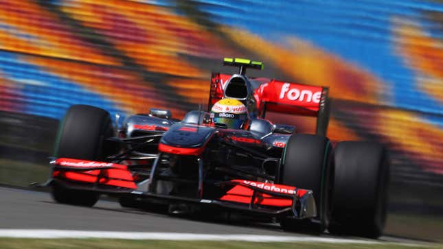 A photo of Lewis Hamilton racing for McLaren at the 2010 Turkish Grand Prix. 