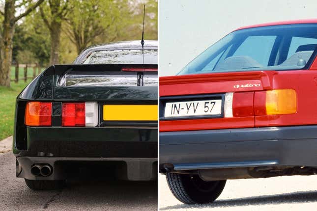 Lister Storm (left) and Audi 80