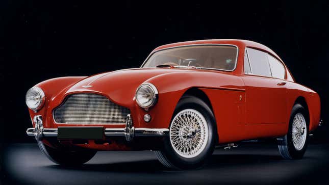 A photo of the front end of the Aston Martin DB MKIII from the 1960s. 