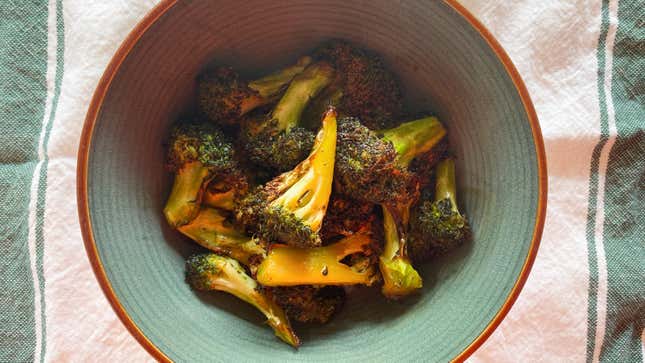 Image for article titled Get Thee to an Air Fryer and Make Maple Candied Broccoli